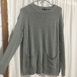 Gray Sweater with Pockets